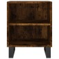 vidaXL Mesitas de noche 2 uds madera ingeniería roble humo 40x30x50 cm vidaXL Mesitas de noche 2 uds madera ingeniería roble humo 40x30x50 cm