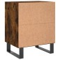 vidaXL Mesitas de noche 2 uds madera ingeniería roble humo 40x30x50 cm vidaXL Mesitas de noche 2 uds madera ingeniería roble humo 40x30x50 cm