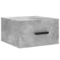 vidaXL Mesita de noche de pared color gris hormigón 35x35x20 cm vidaXL Mesita de noche de pared color gris hormigón 35x35x20 cm