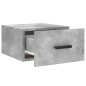 vidaXL Mesita de noche de pared color gris hormigón 35x35x20 cm vidaXL Mesita de noche de pared color gris hormigón 35x35x20 cm