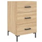 vidaXL Mesita de noche madera de ingeniería roble Sonoma 40x40x66 cm vidaXL Mesita de noche madera de ingeniería roble Sonoma 40x40x66 cm