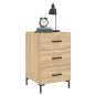 vidaXL Mesita de noche madera de ingeniería roble Sonoma 40x40x66 cm vidaXL Mesita de noche madera de ingeniería roble Sonoma 40x40x66 cm