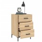 vidaXL Mesita de noche madera de ingeniería roble Sonoma 40x40x66 cm vidaXL Mesita de noche madera de ingeniería roble Sonoma 40x40x66 cm