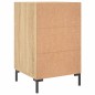 vidaXL Mesita de noche madera de ingeniería roble Sonoma 40x40x66 cm vidaXL Mesita de noche madera de ingeniería roble Sonoma 40x40x66 cm
