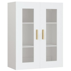vidaXL Armario de pared colgante blanco 69,5x34x90 cm