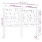 vidaXL Cabecero de cama madera maciza de pino 146x4x100 cm vidaXL Cabecero de cama madera maciza de pino 146x4x100 cm