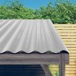 vidaXL Paneles tejado 12 unidades acero recubierto plateado 60x36 cm vidaXL Paneles tejado 12 unidades acero recubierto plateado 60x36 cm
