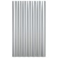 vidaXL Paneles tejado 12 unidades acero recubierto plateado 60x36 cm vidaXL Paneles tejado 12 unidades acero recubierto plateado 60x36 cm