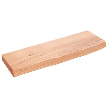 vidaXL Estante de pared madera de roble tratada marrón claro 60x20x4cm