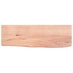 vidaXL Estante de pared madera de roble tratada marrón claro 60x20x4cm