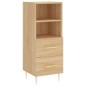 vidaXL Aparador madera contrachapada color roble Sonoma 34,5x34x90 cm vidaXL Aparador madera contrachapada color roble Sonoma 34,5x34x90 cm