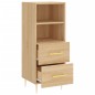 vidaXL Aparador madera contrachapada color roble Sonoma 34,5x34x90 cm vidaXL Aparador madera contrachapada color roble Sonoma 34,5x34x90 cm
