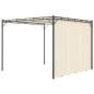 vidaXL Cenador de jardín con cortina lateral color crema 3x3x2,25 m vidaXL Cenador de jardín con cortina lateral color crema 3x3x2,25 m