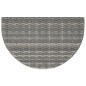 vidaXL Mesa de jardín ratán sintético gris 80x50x75 cm