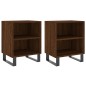 vidaXL Mesita de noche 2 uds madera ingeniería roble marrón 40x30x50cm vidaXL Mesita de noche 2 uds madera ingeniería roble marrón 40x30x50cm