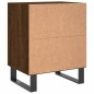 vidaXL Mesita de noche 2 uds madera ingeniería roble marrón 40x30x50cm vidaXL Mesita de noche 2 uds madera ingeniería roble marrón 40x30x50cm