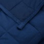 vidaXL Manta con peso tela azul 150x200 cm 7 kg vidaXL Manta con peso tela azul 150x200 cm 7 kg