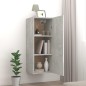 vidaXL Armario de pared contrachapada gris hormigón 34,5x34x90 cm