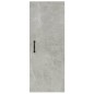 vidaXL Armario de pared contrachapada gris hormigón 34,5x34x90 cm