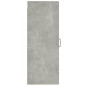 vidaXL Armario de pared contrachapada gris hormigón 34,5x34x90 cm