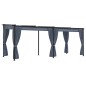 vidaXL Cenador con cortinas acero gris antracita 3x6 m vidaXL Cenador con cortinas acero gris antracita 3x6 m