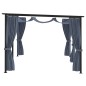 vidaXL Cenador con cortinas acero gris antracita 3x6 m vidaXL Cenador con cortinas acero gris antracita 3x6 m
