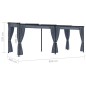 vidaXL Cenador con cortinas acero gris antracita 3x6 m vidaXL Cenador con cortinas acero gris antracita 3x6 m