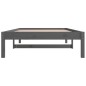 vidaXL Sofá cama de madera maciza de pino gris 90x190 cm vidaXL Sofá cama de madera maciza de pino gris 90x190 cm