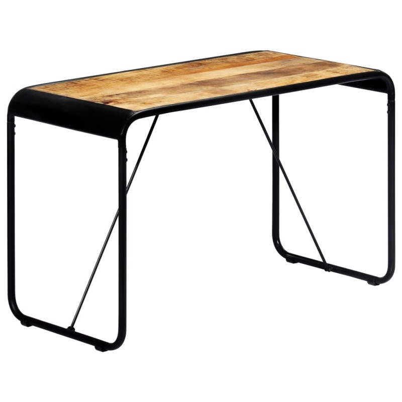 vidaXL Mesa de comedor madera maciza de mango sin tratar 118x60x76 cm vidaXL Mesa de comedor madera maciza de mango sin tratar 118x60x76 cm