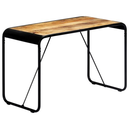 vidaXL Mesa de comedor madera maciza de mango sin tratar 118x60x76 cm