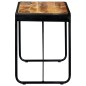 vidaXL Mesa de comedor madera maciza de mango sin tratar 118x60x76 cm vidaXL Mesa de comedor madera maciza de mango sin tratar 118x60x76 cm