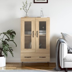 vidaXL Aparador alto madera de ingeniería roble Sonoma 69,5x31x115 cm