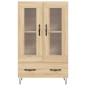vidaXL Aparador alto madera de ingeniería roble Sonoma 69,5x31x115 cm vidaXL Aparador alto madera de ingeniería roble Sonoma 69,5x31x115 cm