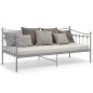 vidaXL Estructura de sofá cama de metal gris 90x200 cm vidaXL Estructura de sofá cama de metal gris 90x200 cm