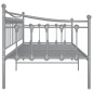 vidaXL Estructura de sofá cama de metal gris 90x200 cm vidaXL Estructura de sofá cama de metal gris 90x200 cm
