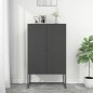 vidaXL Aparador de acero antracita 80x35x135 cm vidaXL Aparador de acero antracita 80x35x135 cm