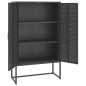 vidaXL Aparador de acero antracita 80x35x135 cm vidaXL Aparador de acero antracita 80x35x135 cm