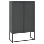 vidaXL Aparador de acero antracita 80x35x135 cm vidaXL Aparador de acero antracita 80x35x135 cm