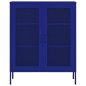 vidaXL Armario de almacenamiento acero azul marino 80x35x101,5 cm vidaXL Armario de almacenamiento acero azul marino 80x35x101,5 cm