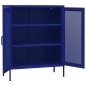 vidaXL Armario de almacenamiento acero azul marino 80x35x101,5 cm vidaXL Armario de almacenamiento acero azul marino 80x35x101,5 cm