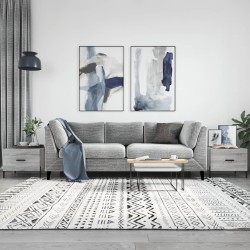 vidaXL Mesas de centro 2 uds madera ingeniería gris Sonoma 50x50x40 cm