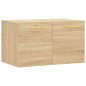 vidaXL Armario de pared madera ingeniería roble Sonoma 60x36,5x35 cm vidaXL Armario de pared madera ingeniería roble Sonoma 60x36,5x35 cm
