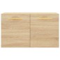 vidaXL Armario de pared madera ingeniería roble Sonoma 60x36,5x35 cm vidaXL Armario de pared madera ingeniería roble Sonoma 60x36,5x35 cm