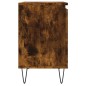 vidaXL Mesitas de noche 2 uds madera ingeniería roble humo 40x30x50 cm vidaXL Mesitas de noche 2 uds madera ingeniería roble humo 40x30x50 cm