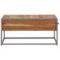 vidaXL Mesa de centro de madera maciza de acacia 75x75x35 cm