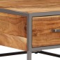 vidaXL Mesa de centro de madera maciza de acacia 75x75x35 cm