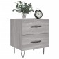 vidaXL Mesitas noche 2 uds madera ingeniería gris Sonoma 40x35x47,5 cm