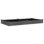 vidaXL Jardinera arriate con forro madera abeto gris 240x120x25 cm vidaXL Jardinera arriate con forro madera abeto gris 240x120x25 cm