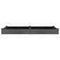 vidaXL Jardinera arriate con forro madera abeto gris 240x120x25 cm vidaXL Jardinera arriate con forro madera abeto gris 240x120x25 cm