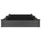 vidaXL Jardinera arriate con forro madera abeto gris 240x120x25 cm vidaXL Jardinera arriate con forro madera abeto gris 240x120x25 cm